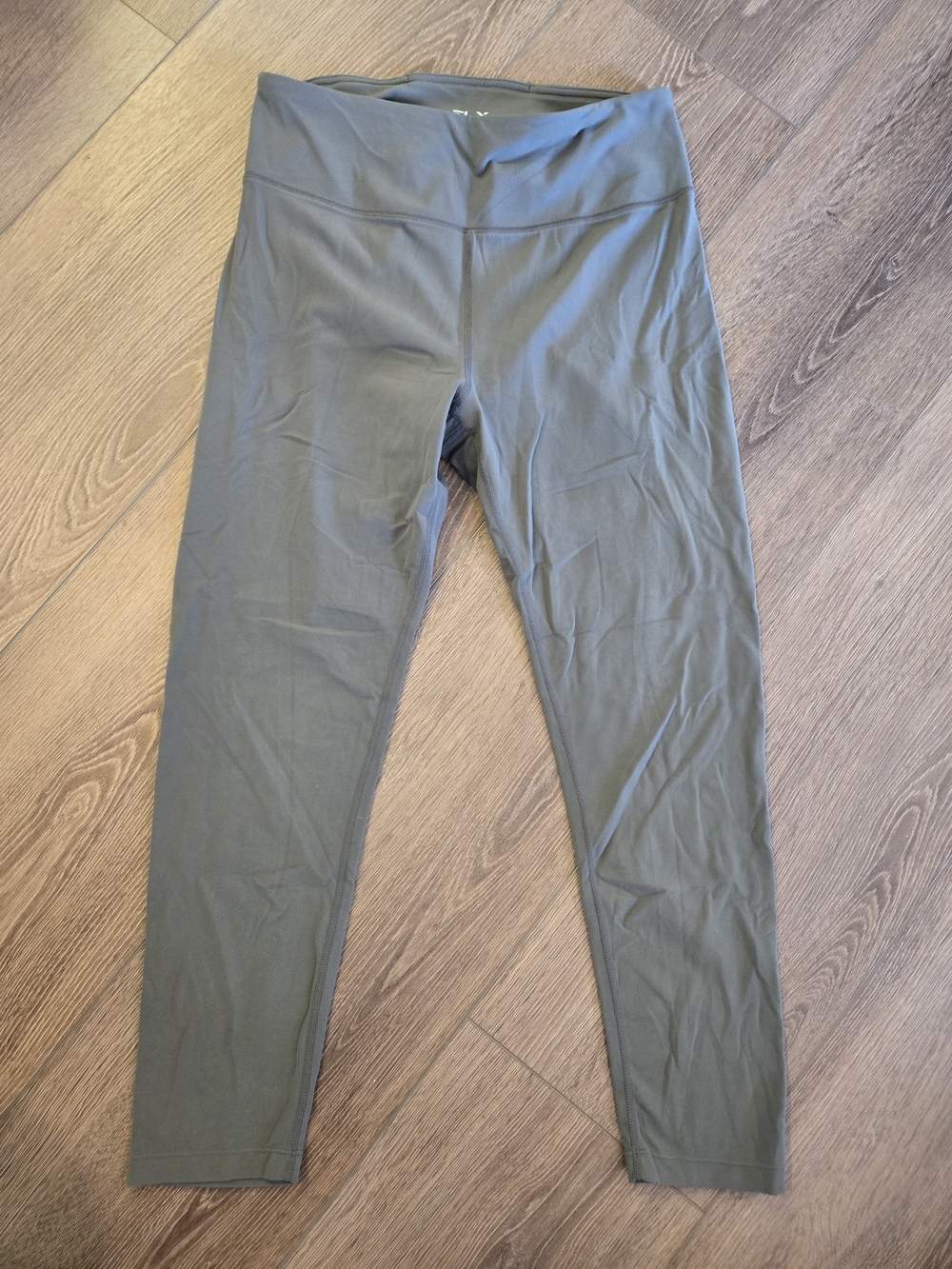 High-Rise Olive Green Performance Leggings